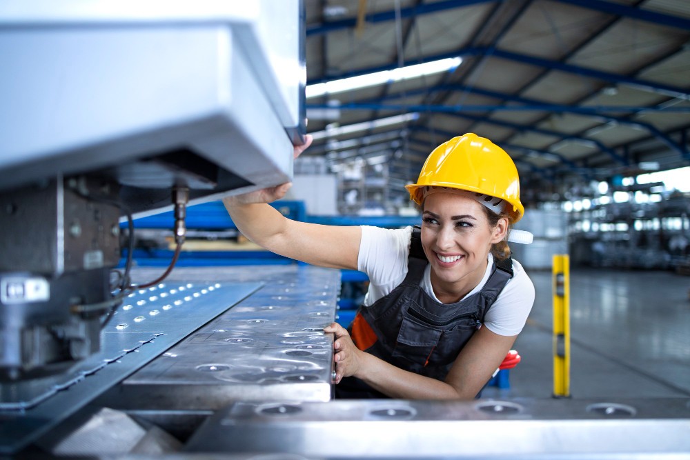 How do businesses maintain quality control in the precision manufacturing process?