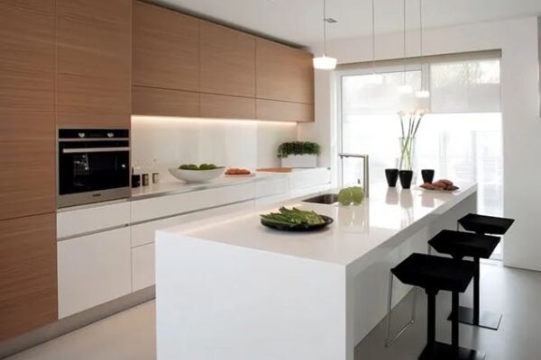 white kitchen cabinets modern