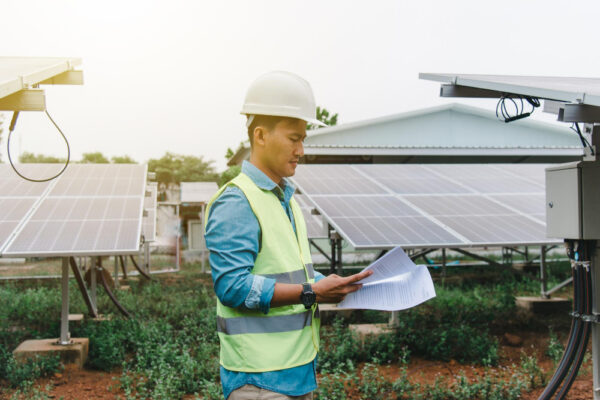 solar panel setup