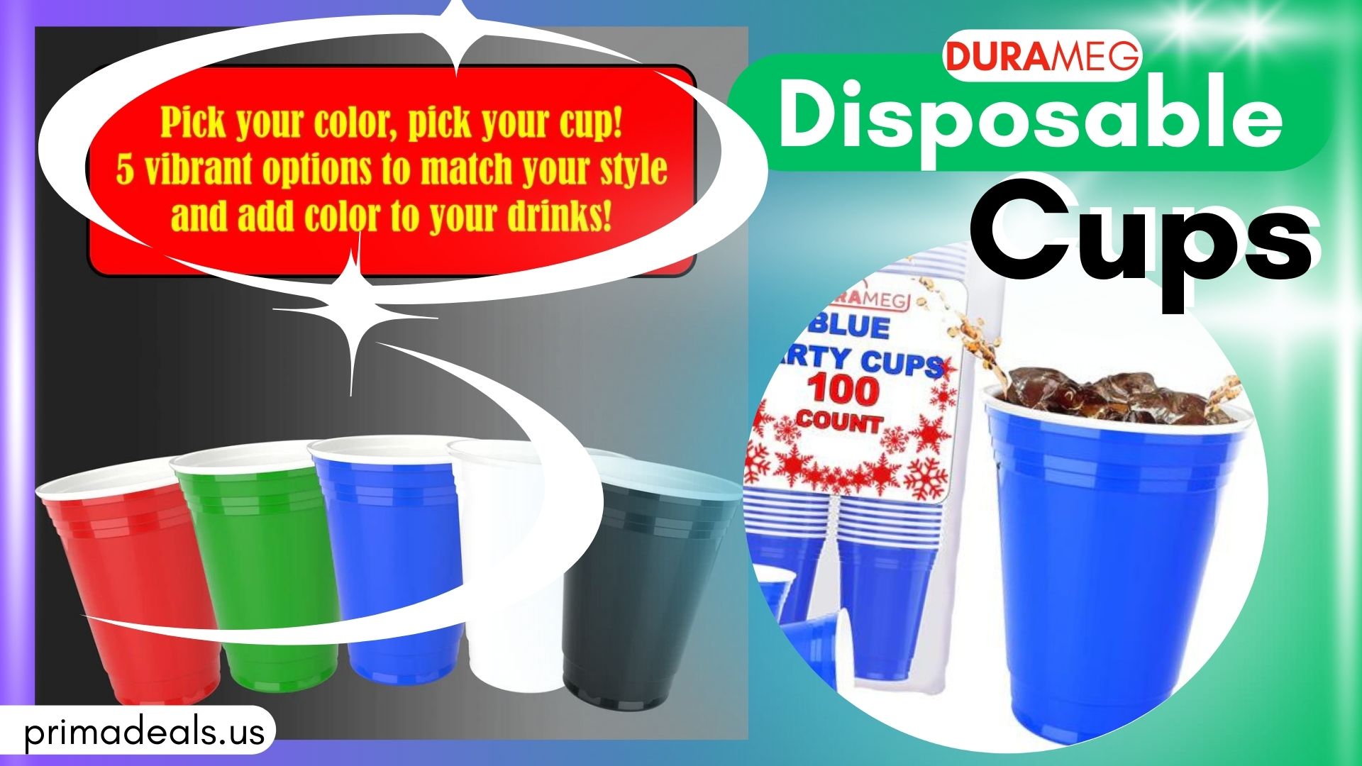 durameg disposable cups