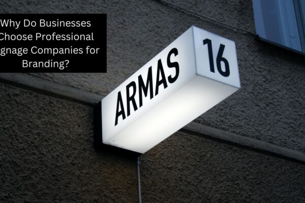 Why Do Businesses Choose Professional Signage Companies for Branding